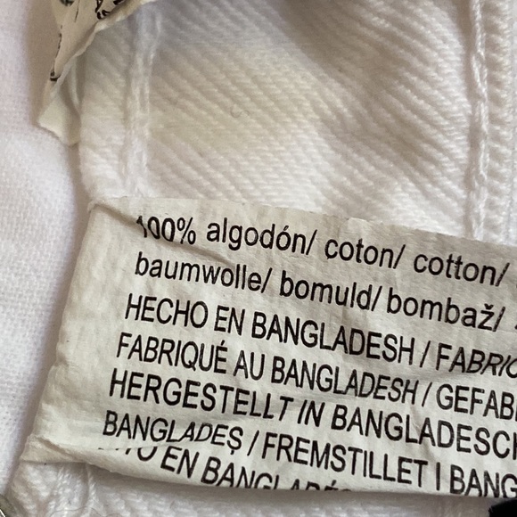 NWT. Zara White Straight-Leg Mid-Waist Full Length Jeans. Size 8. - Picture 11 of 12